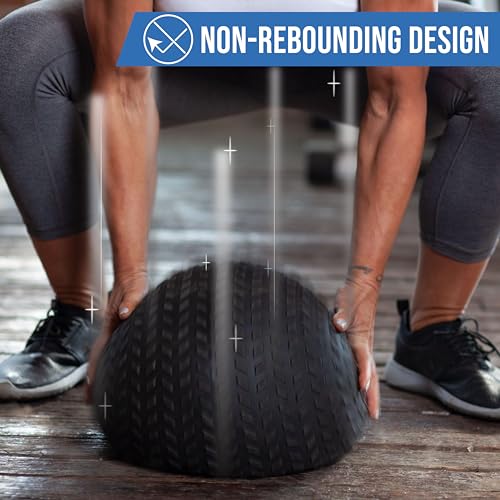 Fitness First Slam Ball, Easy-to-Grip, Sand-Filled Medicine Ball for Exercise and Workout, Ideal for Weight Training, Cross-Training, Cardio, and Plyometric Workout, Available in Different Weights - size: 30 LBS