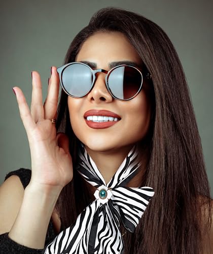 3pcs Fashion Scarf Ring Clip 3 Rings Silk Scarves Clip For Women Shawl Clip Buckle Gold Smooth Scarf Brooches Buckle - color: Scarf clip H-3PCS