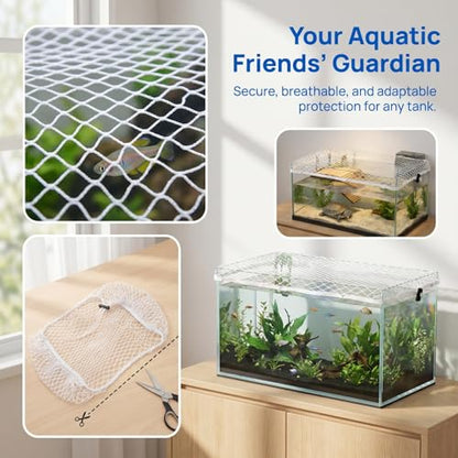 Turtle Tank Escape net Mini Fish Tank Round Fish Tank Decorative Fish net DIY Aquarium Sports Game Pouch