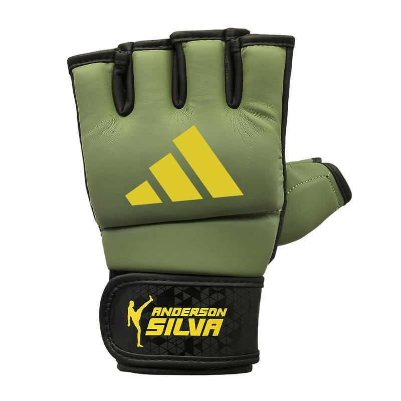 Adidas x Anderson Silva Everyday Use Training and Grappling Gloves - MMA Fight Style, PU Outer Shell, Tested and Designed by the Legend - size: Medium