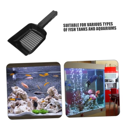 balacoo 2pcs Aquarium Sand Shovel Gravel Scoop for Fish Tank Cleaning Effortless Sand Removal Tool for Freshwater Aquariums User-Friendly Skill Levels