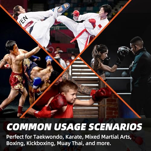 Martial Arts Karate Protective Sparring Gear Package Deal/Gift Adjustable Adult & Youth Headgear, Gloves & Kicks for MMA, Taekwondo, Boxing Training - color: white, size: X-Large