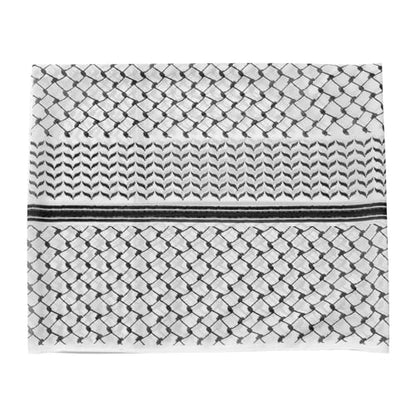 ODIZLI Keffiyeh 스카프 롱 시폰 프린트 팔레스타인 케피예 스카프 히잡 무슬림 여성용 숄 - color: 블랙 Keffiyeh 프린트
