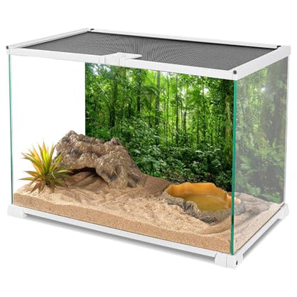30x12 in Tropical Terrarium Backdrop Green Tree Reptile Habitat Background | AWERT Rainforest Aquarium Background - size: 30x12in/75x30cm