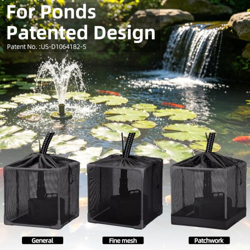 Fineday Pond Filter, 5" Fine Mesh Water Pump Barrier Bag Box Basket - size: 5 inch
