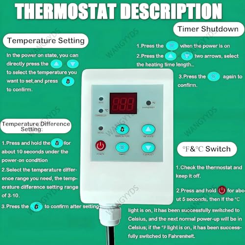 IBC Tote Heater Blanket, 55 Gallon/275 Gallon Heating Pad for Winter, Full Cover IBC Tote/Tank Heater Blanket Oil Drum Heater, Metal Drum Heater, Adjustable Temp 0~150℃ Black-275Gallon/1000L - color: Black, size: 275Gallon/1000L