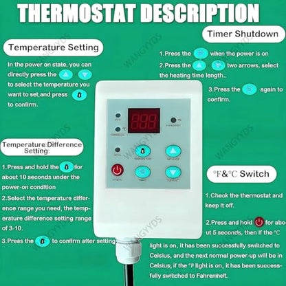 IBC Tote Heater Blanket, 55 Gallon/275 Gallon Heating Pad for Winter, Full Cover IBC Tote/Tank Heater Blanket Oil Drum Heater, Metal Drum Heater, Adjustable Temp 0~150℃ Black-275Gallon/1000L - color: Black, size: 275Gallon/1000L