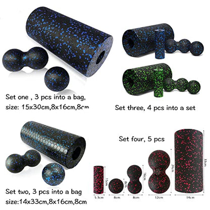 Vaveren Round Foam Roller Balance and Core Exercises Lightweight Pilates Column Roller for Leg Arm Stretching, Indoor Sports Bodybuilding, 15cmx30cm