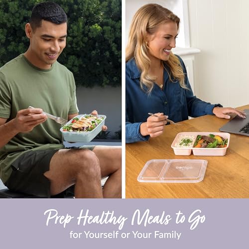 Bentgo Prep 60-Piece Meal Prep Kit - Reusable PFAS & BPA-Free Food Containers, 1-Compartment, 2-Compartment, & 3-Compartments - Microwave, Freezer, & Dishwasher Safe (Floral Pastels) - color: Floral Pastels