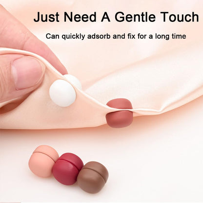 12 Pairs of Multi-Purpose Magnetic Pins, Strong Headband Magnetic Pins, Needleless Safety, Suitable for Women's Scarves, Shirts, Dresses, Clothes, Bags, Refrigerator Magnets (Matte, Glossy)