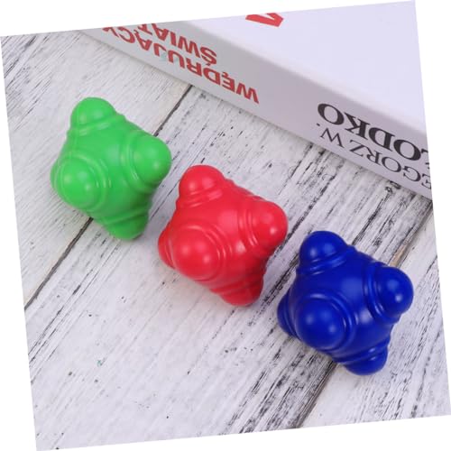 Yardwe 3pcs Bounce Training Balls Soccer Training Equipment Football Training Equipment Agility Training - color: Blue, size: Medium
