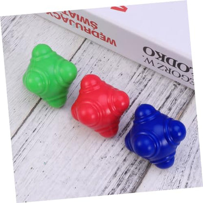 Yardwe 3pcs Bounce Training Balls Soccer Training Equipment Football Training Equipment Agility Training - color: Blue, size: Medium