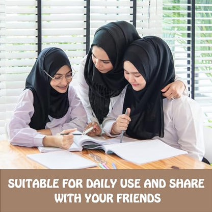 4 PCS Women's Hijab Undercaps, Turban Beanie Caps with Tie Back Closure