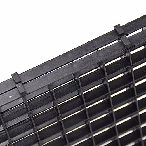 4 Pcs Aquarium Divider Tray Plastic Grid Aquarium Egg Crate Light Diffuser, Fish Tank Divider Filter Bottom Isolation with 8 Pcs Sucker Clip(Black)