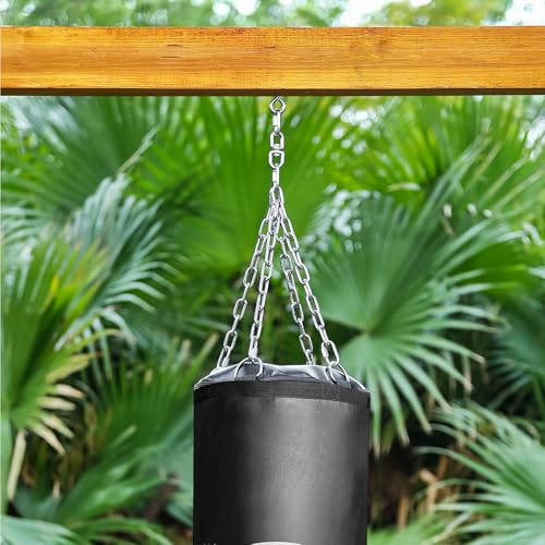 Punching Bag Chain, 304 Stainless Steel Chain & Swivel with Quick Connection Links for Heavy Bag, Boxing Bag