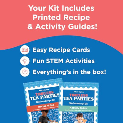 BāKIT Box Maamoul Cookie Baking Kit for Kids – Make Lebanese Date-Filled Cookies + Learn Culture – Printed Recipe & Activity Guides – Educational STEM Gift - color: Lebanese Maamoul