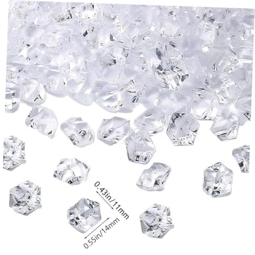 Happyyami 1set Creative Fish Tank Gravel Crystal Stones White Decorative Ornaments for Aquariums Flower Pots Landscape Decor Approx
