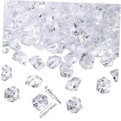 Happyyami 1set Creative Fish Tank Gravel Crystal Stones White Decorative Ornaments for Aquariums Flower Pots Landscape Decor Approx