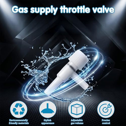 8 Pcs Oxygen Tubing Connectors, 1/4" Hose Barb Fitting 3 Way Y Shape Barbed Fitting Plastic Tubing Connectors for Air Line Tubings Pipe, Household Fuel, Gas, Water