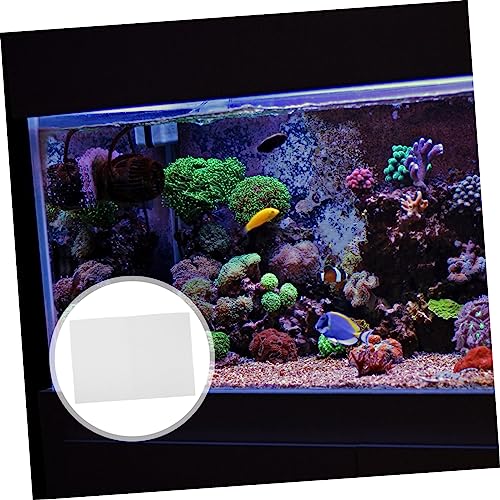 Reptile Terrarium Mat Thickened Non Slip Fish Tank Cushioning Pad for Aquariums Water Absorption Shock Absorbing Durable Insulation - color: White