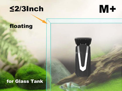 Carefree Fish Aquarium Starship Troopers Magnetic Cleaner Stainless Steel Blades 4Pcs for Size M and L - size: ML