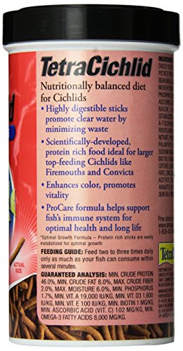 Tetra Cichlid Floating Cichlid Sticks Fish Food, 5.65 oz - size: 5.65 Ounce (Pack of 1)