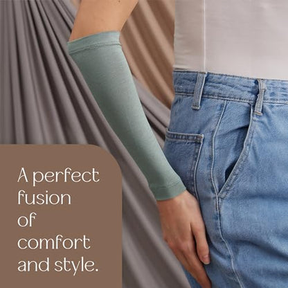 Modest Arm Cover | Jersey Arm Cover | Modest Sleeve Covering for Muslim Women - color: Mint