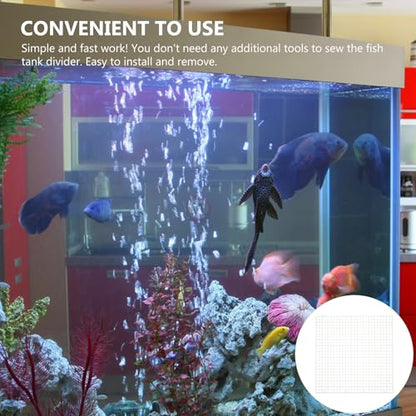 DOITOOL 6 Pcs Aquarium Fish Tank Dividing Plates Bottom Isolation Filter Trays White 30x30x0.7cm Grid Divider Boards for Fish Tank Separation and Spawning