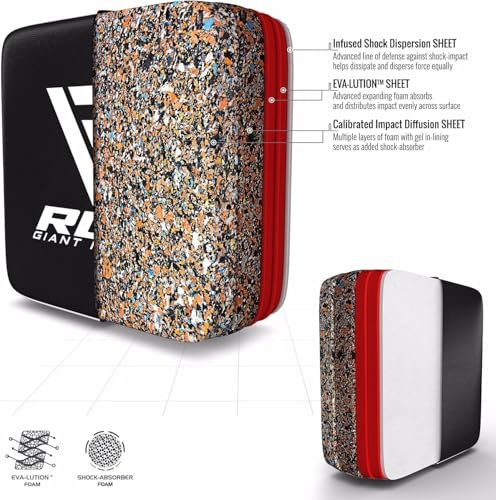 RDX Boxing Wall Pad with Gloves Set, Muay Thai Pads, Maya Hide Leather, Target Kicking Focus Pad, Great for Taekwondo, MMA, Martial Arts, Karate, Kickboxing, Training, Punching, Men Women Workouts