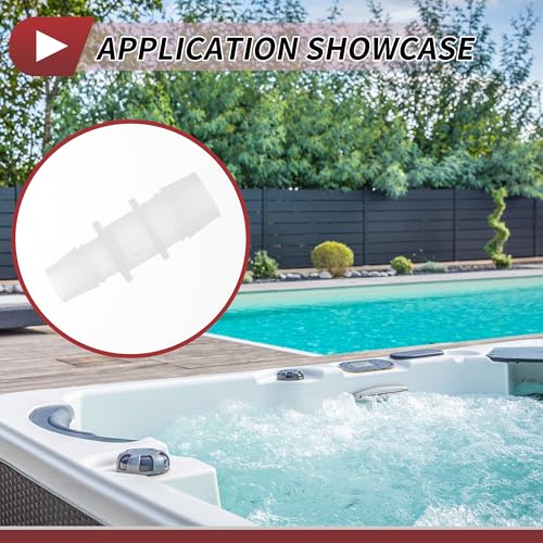 7/16" to 9/16" Hose Barb Fitting Hose Straight Reducing Coupler | 5 Pcs, Plastic, Clear, Fits 7/16" to 9/16" ID Flexible Tube, Barb Reducer Fitting, for Aquarium, Fountain, Drip Irrigation - size: 7/16"-9/16"