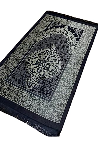Ottoman Turkish Style Slim Muslim Prayer Rug - Prayer Mat Muslim for Men, Women and for Kids - Perfect Ramadan Gift (5 Thin Prayer Rugs) - style: 5 thin