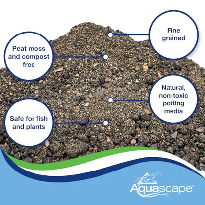 Aquascape Pond Plant Potting Media, Nutrient-Rich Aquatic Soil for Water Gardens, Supports Strong Root Growth, 432 Cubic Inches, 89003 - size: 432 cubic inches