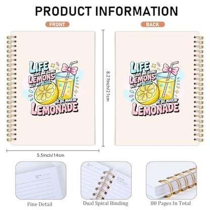 Bible Verse Journal Notebook - Religions Gifts for Women, Inspirational Hardcover Note Book for Church Notting Stationery Supplies Christian Gift for Prayer 5.5x8.3 Inches - color: Life Gave Me Some Lemons But My Jesus He Be Makin' Lemonade