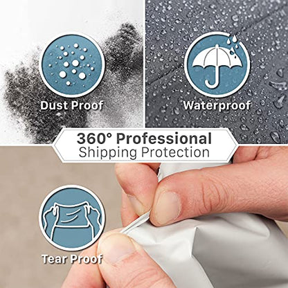 Fosmon Large Poly Mailers 30x36, 5-Pack Waterproof Shipping Bags- White | Lightweight 2.35-mil envelopes. Tear-proof, puncture-resistant, & secure adhesive seal for heavy-duty shipping supplies.