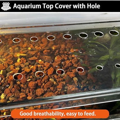 Custom Aquarium Lid Tank Hood Top Cover Anti-Jumping Net Cover, Acrylic Clear Fish Tank Cover Canopy, Cut to Any Size - size: 60x21.5cm/23.6x8.5inch
