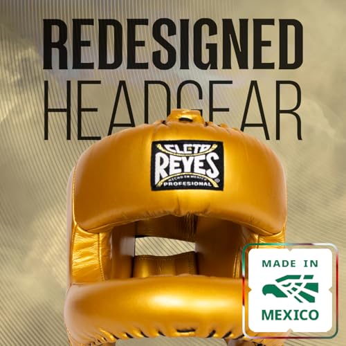 CLETO REYES Boxing Headgear with Face Bar for Men and Women, Protective Head Guard Face Saver, Sparring Fighting Sports - color: Black