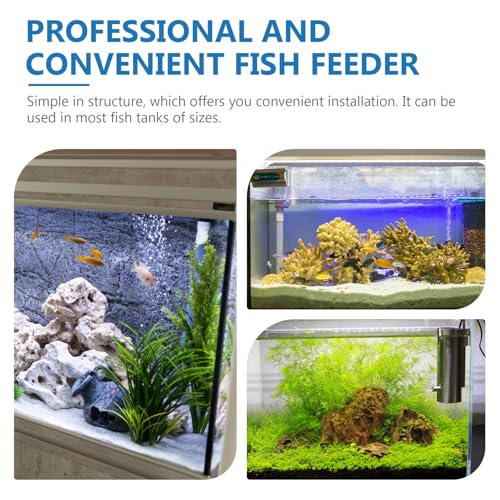 VALICLUD 3pcs Aquarium Fish Feeding Circles with Suction Cup Blue and Fish Tank Feeder Rings for Aquatic Pets