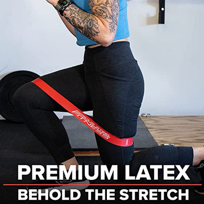 Serious Steel Fitness Mini Resistance Loop Bands | Rehab and Prehab Stretch Bands | 12" Exercise Workout Bands (Sets of 5 Pack and Sets of 10 Pack Trainer Options Available!) - color: Medium 10 Pack (2" x 12")