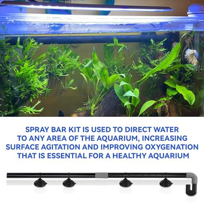 Aquarium Spray Bar Kit for Fluval 106 107 206 207 306 307 406 407 Canister Filter (Model: AHGA234) Aquarium Filter Water Aeration Accessories/Water Dispersion Bar Replacement Parts - Contains 14 Pcs