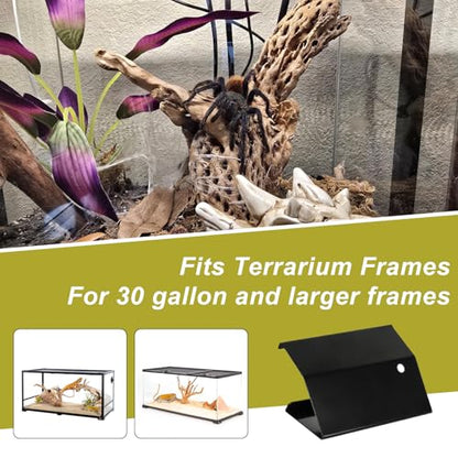 4 Pack Reptile Terrarium Covers Heavy Duty Screen Clips, Large 30 Gallon or Larger Reptile Aquarium Tank Lid Clips, Reptile Enclosure Lock, Provide Strong Extra Security