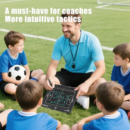 Electronic Soccer Coaching Board - 13.5 inch LCD Soccer Tactics Board | With Stylus Pen, Soccer Coach Gifts, Training Equipment - size: 13.5 inch