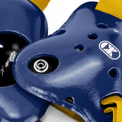Cliff Keen Fusion Wrestling Headgear - color: Navy Blue / Light Gold