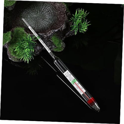 COLLBATH 2pcs Fish Tank Meter Aquarium Hydrometer Glass Floating Areometer for Big Fish Tank Water Testing