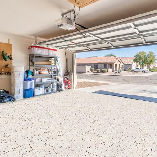 Sorbus Wood Grain Floor Mats Foam Interlocking Mats Each Tile 1 Square Foot 3/8-Inch Thick Flooring Wood Mat Tiles - Home Office Playroom Basement Trade Show (16 Tiles,16 Sq ft, Terrazzo) - color: Terrazzo