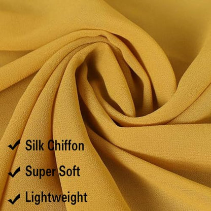Leimandy Infinity Chapel Veil Hijab Scarf Head Wrap for Muslim V96 - color: Golden