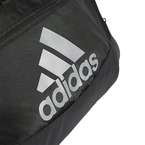 adidas Unisex Defender 4.0 Gym Duffel Bag for Men and Women - color: Black/Silver Metallic, style: Small (38l)