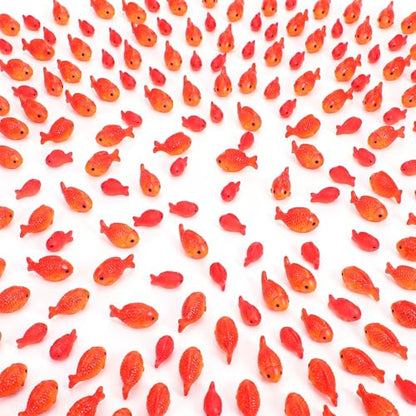 40pcs Plastic Fish Little Mini Fish Bulk Realistic Fake Fishes Party Favors | Miniature Small Fake Fishes Figurines Aquarium Decorations for Under Sea Mermaid Pool Vase Fillers Crafts
