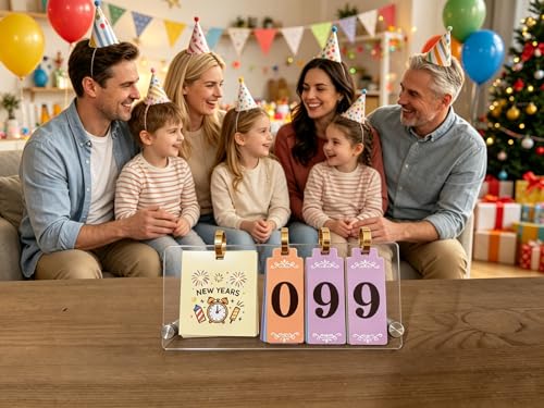 Countdown Calendar for Festivals,Days Left Tracker for Holidays, Birthdays, Anniversaries, Vacation, Goals,Retirement, wedding, Christmas, school out,mother'day,father'day,halloween,new years，Suitable for offices, homes, and schools