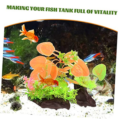 BESPORTBLE Aquatic Decoration Faux Plants Realistic Artificial Aquarium Plants Fish Tank Greenery Small Substrate Desktop Aquarium Grass Plants for Aquarium Underwater Grass Models Plastic