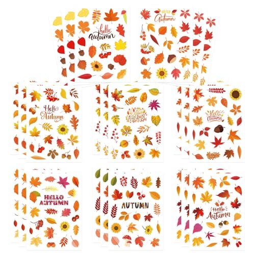 Fall Stickers Autumn Stickers, Thanksgiving Sticker, Maple Leaves Sticker - style: Maple Leaf